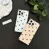 Polka Dots Matte Rectangle Phone Case Compatible with iPhone 16 Pro Max Cute Retro Vintage Boho Stylish Design Slim Prot