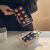 Reezaddin Rectangle Black Polka Dots Iridescent Phone Case for iPhone 16 61inNOT ProRetro Y2K Star Laser Checkered Color