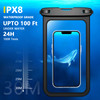 Temdan 2 Pcs Waterproof Phone Pouch Up to 10 Large Universal IPX8 Waterproof Cell Phone Case Dry Bag with Lanyard for iP