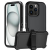 Olinoo Case for iPhone 16 Pro Max2024 3Layer Super Full Heavy Duty Rugged Case Belt Clip Holster Kickstand Protective Ca