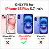 XIZYO for iPhone 16 Plus Case Floral Rose Cute Phone Case for Women Girls Aesthetic Pattern Print Slim TPU Bumper Shockp