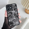 XIZYO for iPhone 16 Plus Case Floral Rose Cute Phone Case for Women Girls Aesthetic Pattern Print Slim TPU Bumper Shockp