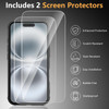 XIZYO Magnetic Case for iPhone 16 Floral Cute Flower Aesthetic Compatible with Magsafe Rose with 2 Screen Protectors Wom