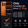 ivoler 3in1 Clear Case Designed for iPhone 17 Pro 63 2025 with 2 Pack Tempered Glass Screen Protector Military Shockproo