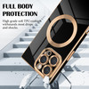 Newseego for iPhone 16 Pro Max Magnetic Case Luxury Cute Plating Edge Case for Women Girls Men Soft TPU AntiScratch Bump