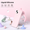 ORNARTO Compatible with iPhone 15 Plus Case 67 Slim Liquid Silicone 3 Layers Full Covered Soft Gel Rubber Cover Protecti