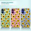 SuzaCase Clear Case for iPhone 16 Plus iPhone 16 Plus Case with Stylish Sunflower Watercolored Printed Durable Clear Sho