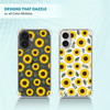SuzaCase Clear Case for iPhone 16 Plus iPhone 16 Plus Case with Stylish Sunflower Watercolored Printed Durable Clear Sho