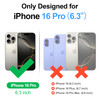 SkyEagle Compatible with Magsafe for iPhone 16 Pro Wallet Case with Card HolderWomen Men Phone Case PU Leather Kickstand