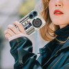 GlamCase for iPhone 16 Plus iPhone 16 Plus Case Vintage Radio Cassette Recorder Printed Slim Sleek Cute Plastic Hard Pro