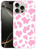 GlamCase for iPhone 16 Pro Max iPhone 16 Pro Max Case Cow Skin Pink Pattern Printed Slim Sleek Cute Plastic Hard Protect