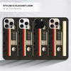 GlamCase for iPhone 16 Pro Max iPhone 16 Pro Max Case Vintage Cassette Design Printed Slim Sleek Cute Plastic Hard Prote