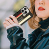 GlamCase for iPhone 16 Pro Max iPhone 16 Pro Max Case Vintage Cassette Design Printed Slim Sleek Cute Plastic Hard Prote