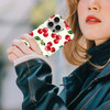 GlamCase for iPhone 16 Pro iPhone 16 Pro Case Cherry Watercolor Pattern Design Printed Slim Sleek Cute Plastic Hard Prot
