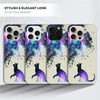 GlamCase for iPhone 16 Pro iPhone 16 Pro Case Galaxy Cat Pattern Design Printed Slim Sleek Cute Plastic Hard Protective