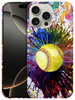 GlamCase for iPhone 16 Pro iPhone 16 Pro Case Vintage Color Softball Design Printed Slim Sleek Cute Plastic Hard Protect