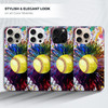 GlamCase for iPhone 16 Pro iPhone 16 Pro Case Vintage Color Softball Design Printed Slim Sleek Cute Plastic Hard Protect