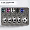 GlamCase for iPhone 16 iPhone 16 Case Soccer Ball with Black Art Wall Design Printed Slim Sleek Cute Plastic Hard Protec