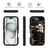 ZXHSBROK Designed for iPhone 16 Pro Case Military Grade Heavy Duty 3Layer Shockproof Drop Phone Protective Cover for iPh