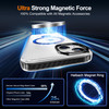 Crystal Clear Strong Magnetic Case for iPhone 1314 with 360 Rotatable Ring Stand Compatible with MagSafe Magnetic Car Ph