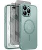 Magnetic for iPhone 16 Pro Case with Camera Control ButtonCompatible with MagSafeFull Camera ProtectionPrivacy Screen Pr