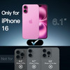 JETech Magnetic Case for iPhone 16 61Inch Compatible with MagSafe Shockproof Phone Bumper Cover AntiScratch Clear Back P