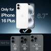 JETech Magnetic Case for iPhone 16 Plus 67Inch Compatible with MagSafe Shockproof Phone Bumper Cover AntiScratch Clear B