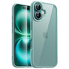 JETech Case for iPhone 16 61Inch Shockproof Phone Bumper Cover Solid Color Matte TPU Frame AntiScratch Clear Back Teal