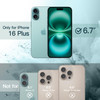 JETech Case for iPhone 16 Plus 67Inch Shockproof Phone Bumper Cover Solid Color Matte TPU Frame AntiScratch Clear Back T