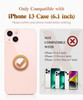 GVIEWIN Marble for iPhone 16 Case with Screen Protector Camera Lens Protector 10FT Military Grade Drop Protection Slim T