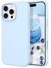DOMAVER Case for iPhone 16 Pro 63 Case Smooth Liquid Silicone Soft Gel Rubber Microfiber Lining Cushion Cover Shockproof