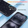 Hython Case for iPhone 16 Plus Case Glitter Cute Sparkly Shiny Bling Sparkle Phone Cases 67 Thin Slim Fit Soft TPU Bumpe