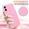 Hython Case for iPhone 16 Plus Case Glitter Cute Sparkly Shiny Bling Sparkle Phone Cases 67 Thin Slim Fit Soft TPU Bumpe