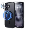 seacosmo for iPhone 16 Case 2X Screen Protectors Camera Lens Protectors Compatible with MagSafe 12FT Military Grade Drop