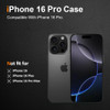 bokoo Crystal Clear Compatible with iPhone 16 Pro CaseSoft Slim Fit Transparent Plastic TPU Protective Silicone Cover Ph