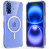 Upcommon Crystal Fit Magnetic Clear Case for iPhone 16 Compatible with MagSafe Anti Yellowing Slim Protective Cover for