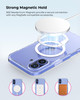 Upcommon Crystal Fit Magnetic Clear Case for iPhone 16 Plus Compatible with MagSafe Anti Yellowing Slim Protective Cover