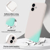 GiiYoon Silicone Case Compatible with iPhone 16 Plus Full Body Silky Soft Touch Phone Case with Camera Protection Shockp