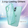 JETech Glitter Case for iPhone 16 61Inch Bling Sparkle Shockproof Phone Bumper Cover Cute Sparkly for Women and Girls Te