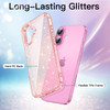 JETech Glitter Case for iPhone 16 61Inch Bling Sparkle Shockproof Phone Bumper Cover Cute Sparkly for Women and Girls Li