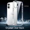 JETech Case for iPhone 16 Plus 67Inch NonYellowing Shockproof Phone Bumper Cover AntiScratch Clear Back Clear