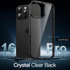 JETech Case for iPhone 16 Pro 63Inch NonYellowing Shockproof Phone Bumper Cover AntiScratch Clear Back Black