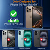 SPIDERCASE Magnetic for iPhone 16 Pro Max Case with 2Pcs Tempered Glass Screen Protector Military Grade Drop Protection