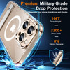 SPIDERCASE Magnetic for iPhone 16 Pro Max Case with 2Pcs Tempered Glass Screen Protector Military Grade Drop Protection