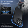 JETech Matte Case for iPhone 16 Pro 63Inch Shockproof Military Grade Drop Protection Frosted Translucent Back Phone Cove