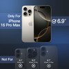 JETech Matte Case for iPhone 16 Pro Max 69Inch Shockproof Military Grade Drop Protection Frosted Translucent Back Phone