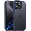 JETech Matte Case for iPhone 16 Pro Max 69Inch Shockproof Military Grade Drop Protection Frosted Translucent Back Phone
