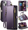 Defencase Compatible with iPhone 13 Case Wallet with RFID Blocking Card Holder for Women and Men Fashion PU Leather Magn