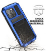 FunnyWin Metal Case for iPhone 16 Plus Aluminum Military Grade Rugged Case with Metal Stand Screen Protector Drop Tested