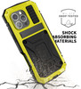 FunnyWin Metal Case for iPhone 16 Plus Aluminum Military Grade Rugged Case with Metal Stand Screen Protector Drop Tested